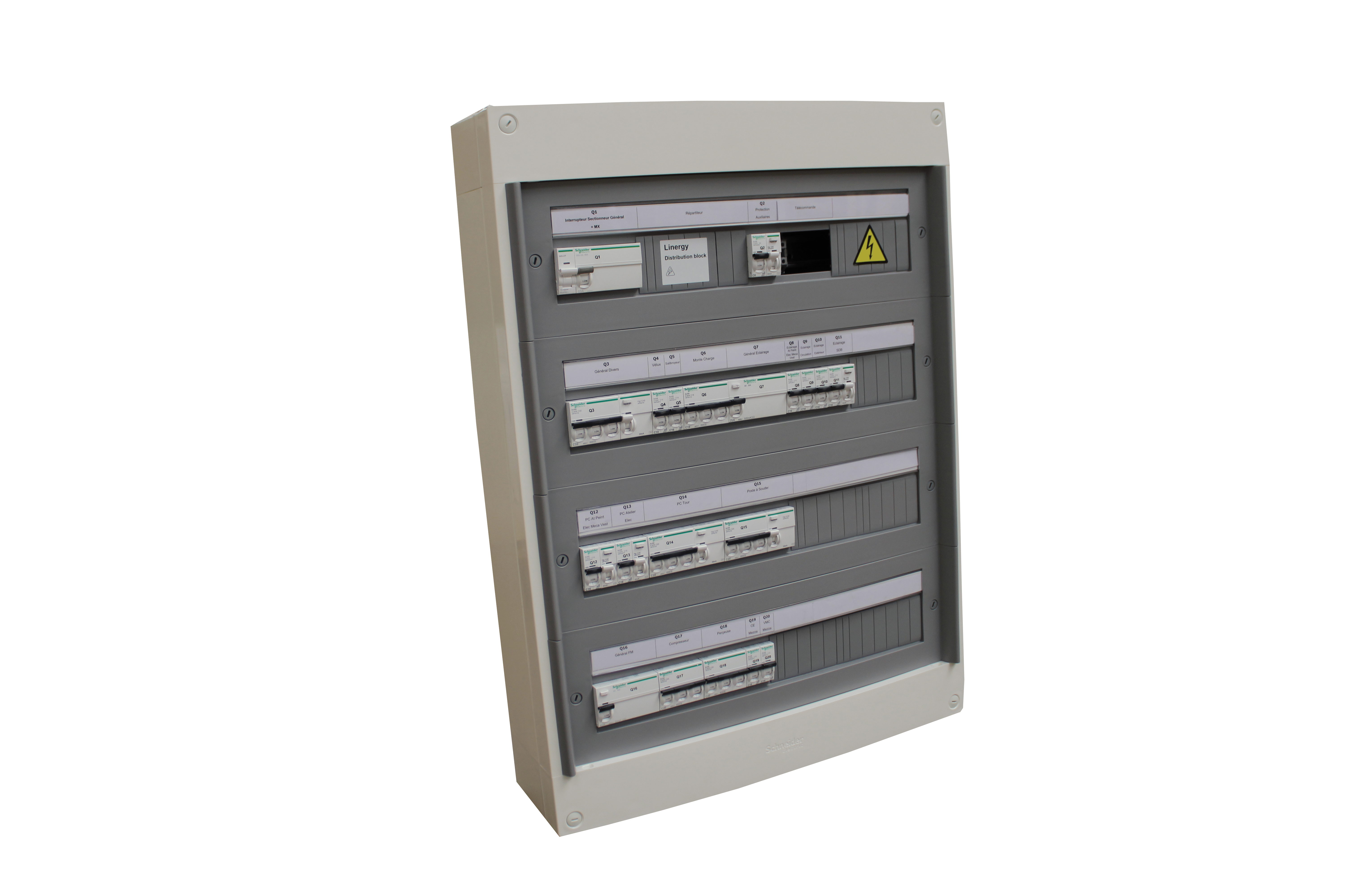 Tableau électrique de distribution - 63A - IP30/40 - 10kA - MCSCPA0440